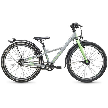 S'COOL XXLITE SL Aluminum 7S 24" City Bike Grey/Green 2022 0